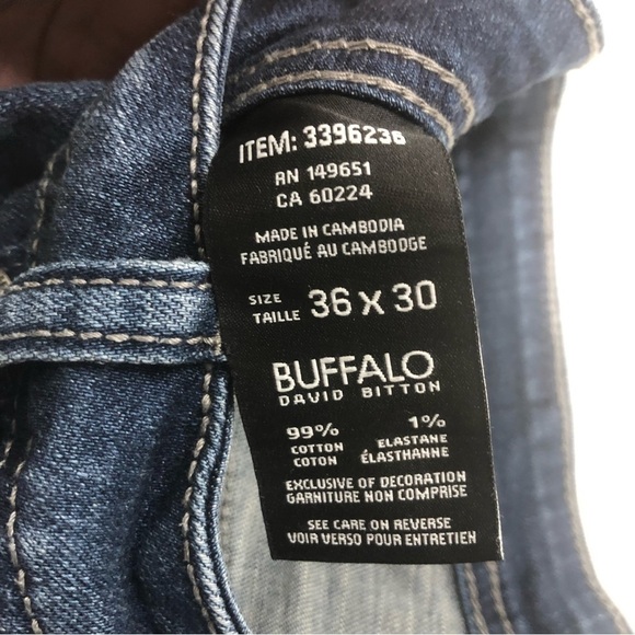 BUFFALO David Bitton Jack Slim Straight Jeans, size 36x30 - Picture 10 of 10